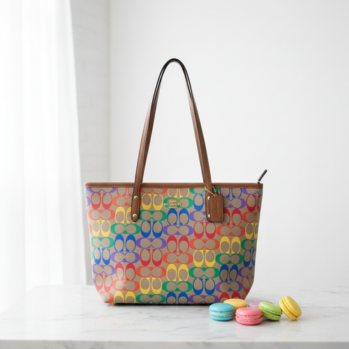 Rainbow Tote Styled Shot